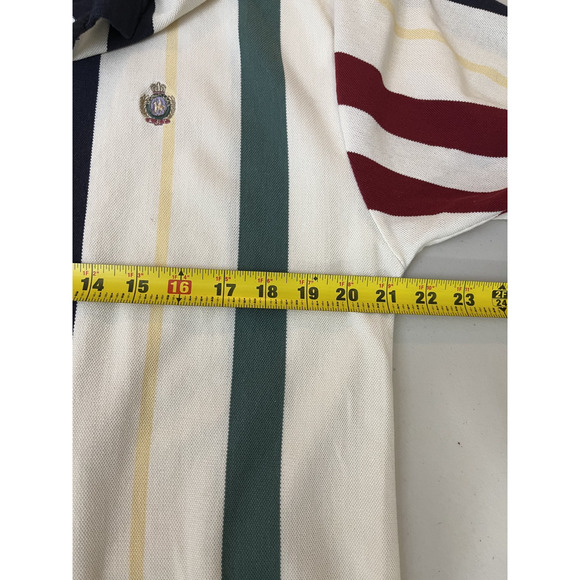 Vtg 90s Preppy Old Money Rugby Equestrian Striped Polo XL Y2K Classic Hip Hop - Picture 12 of 14